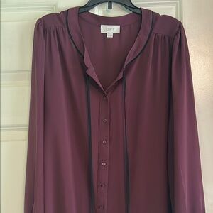 LOFT Rich Purple Blouse